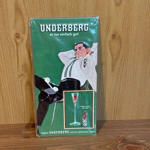 New Underberg Tin Sign Man White Jacket